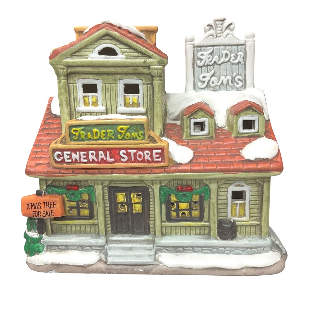 Lefton Holiday Decor Christmas‎ Colonial Village Trader Tom's General Store OS